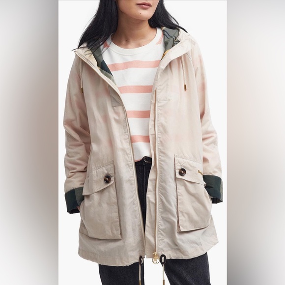 NWT Barbour Keldy Water Resistant Jacket in Oatmeal - Picture 5 of 7